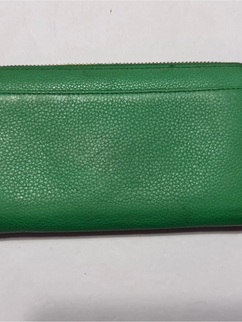 Kate Spade Green Leather Zip Wallet